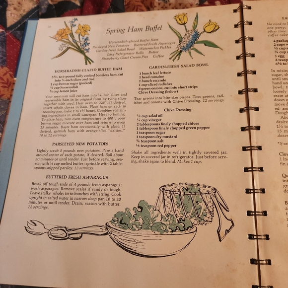 Vintage Spiral Bound Illustrated Betty Crocker's Hostess Cookbook 7th printing - Picture 5 of 10